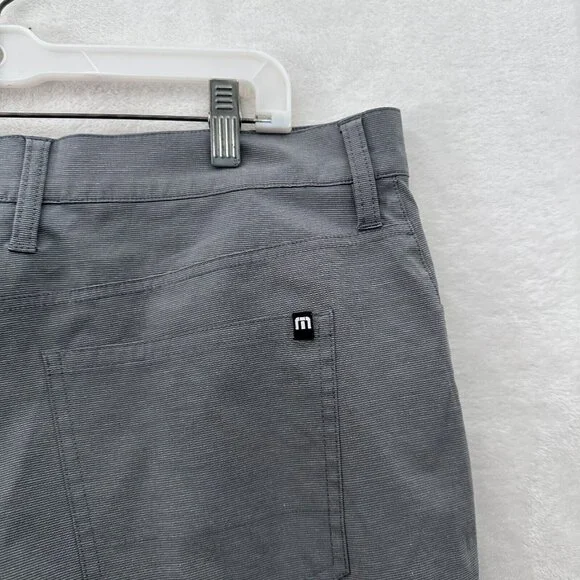 Travis Mathew Pants Men 34x31 Gray Chino Golf Performance Open To Close - Picture 10 of 11
